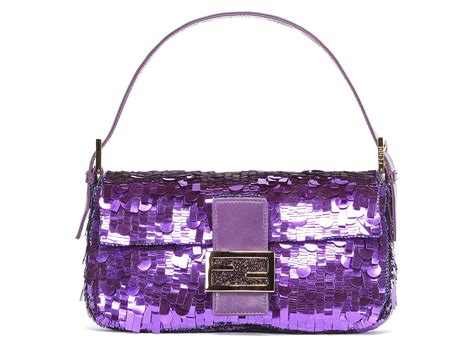 fendi purple baguette bag|Fendi baguette for women.